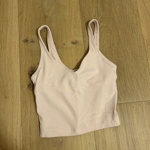 Light Pink Sleeveless Crop Top